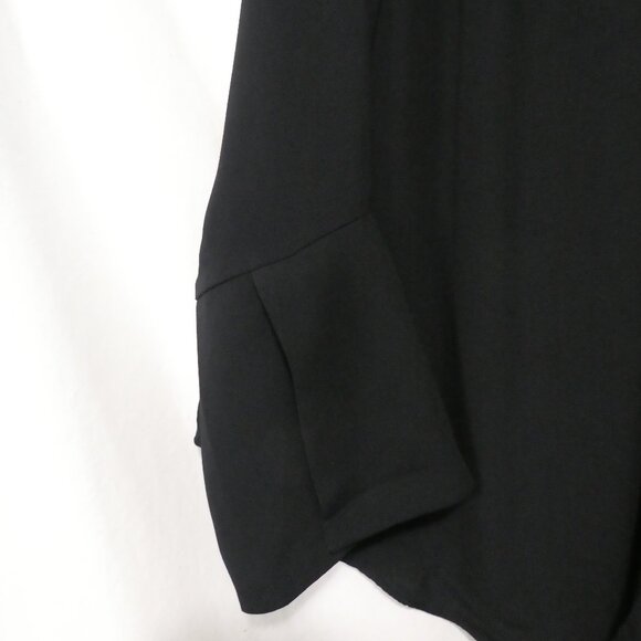 RACHEL - Rachel Roy | 2X | Elegant Black Blouse With Tie Detail - Picture 6 of 14